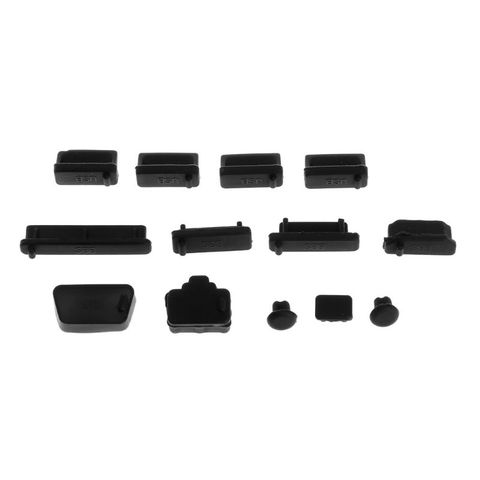 13PCS Anti-Dust Plugs Soft Silicone Data Port USB Protector Set Laptop Jacks Dustproof Cover Stopper Cover PC Computer Notebook ► Photo 1/6