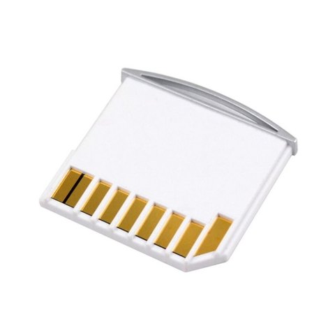 White Color Micro SD TF to SD Card Kit Mini Adaptor for Extra Storage Macbook Air / Pro / Retina ► Photo 1/4