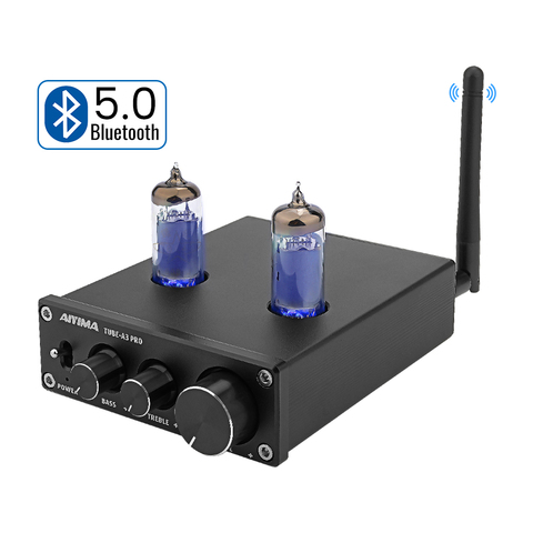 AIYIMA 6K4 Vacuum Tube Amplifier Preamplifier Bluetooth 5.0 Preamp AMP With Treble Bass Tone Adjustment For Home Sound Theater ► Photo 1/6
