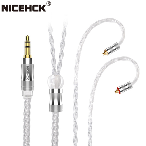 NICEHCK LitzPS-Pro 8 Core 4N Litz Pure Silver Earphone Cable 3.5mm/2.5mm/4.4mm MMCX/NX7/QDC/0.78 2Pin for CIEM MK3 ST-10s LZ A7 ► Photo 1/6