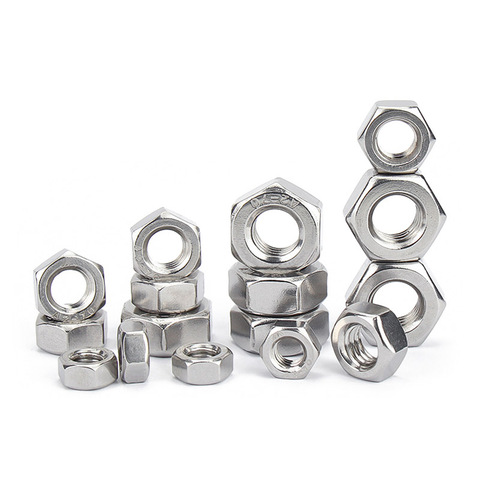 5PCS Reverse Thread Hex Nut M4 M5 M6 M8 M10 - M20 Rotate Left Nuts A2 Stainless Steel ► Photo 1/4