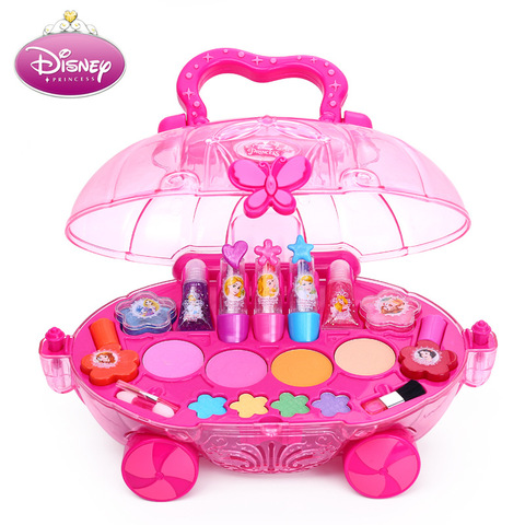 Disney Princess Makeup Set for Girl Toys Frozen Elsa Anna Snow White Belle  Rapunzel Pretend Play