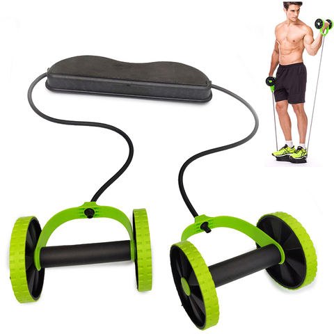 Ab Roller Abdominal Trainer Wheel Arm Waist Leg Exercise Multi-functional Fitness Equipment Exercise ► Photo 1/6