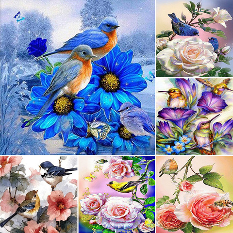 Flower DIY 11CT Cross Stitch Embroidery Kits Craft Needlework Set Printed Canvas Cotton Thread Home Decoration Hot Sell On Sale ► Photo 1/6