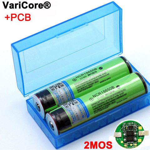 VariCore New Protected 18650 NCR18650B 3400mAh Rechargeable battery 3.7V with PCB For Flashlight batteries ► Photo 1/6