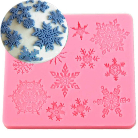3D christmas decorations snowflake Lace chocolate Party DIY fondant baking cooking cake decorating tools silicone mold bakeware ► Photo 1/6
