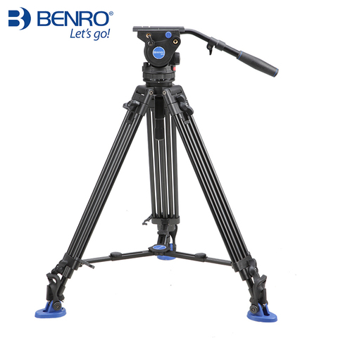 Benro BV6 Professional Camera Tripod Quick Release Plate Single Handle Hydraulic Damper Head Suit Tripe Tripodes Accessories ► Photo 1/6