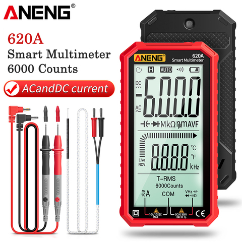 ANENG 620A Smart Digital Multimeter Transistor Testers 6000 Counts True RMS Auto Electrical Capacitance Meter Temp Resistance ► Photo 1/6