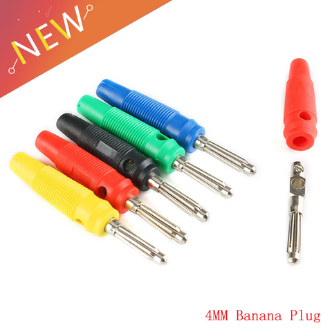 2Pcs 4MM Banana Plug Audio Speaker Connectors Amplifier Speaker Binding Post 4mm Banana Jack Plug For Cable Terminals ► Photo 1/6