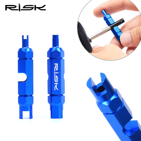 RISK Bike Tires Repair Tools Extension Rod Remove Wrench 8.5g Aluminum Bicycle Schrader Valve Core Tool Tube Multifunction ► Photo 1/6