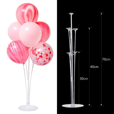 1/2Set 7Tubes Balloons Stand Column Balloon Holder Arch Chain Baby Shower Wedding Birthday Party Decoration Ballons Accessories ► Photo 1/6