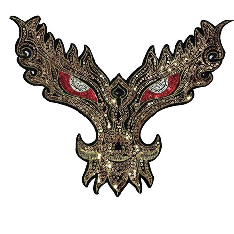 Embroidery Dragon Head Patches For Clothing Sew On Sticker Patches Sewing Accessories Clothes Jeans Decoration Punk Bike Style ► Photo 1/3