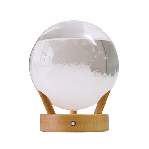 Glass Weather Station Light Up Weather Forecaster Barometer Droplet Storm Glass Creative Drop-Shaped Storm Glass Bottle For Home ► Photo 1/6