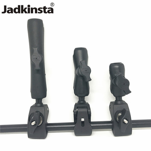 Jadkinsta Tough Claw Handlebar Rail Base Clamp with 1 inch Ball Mount and Double Socket Arm for RAM Mount for gopro Motorcycle ► Photo 1/6