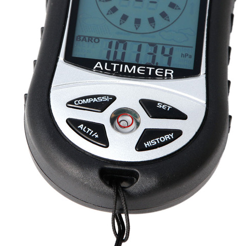 Digital 8 in 1 LCD Compass Barometer Altimeter Thermo Temperature Clock Calendar ► Photo 1/5