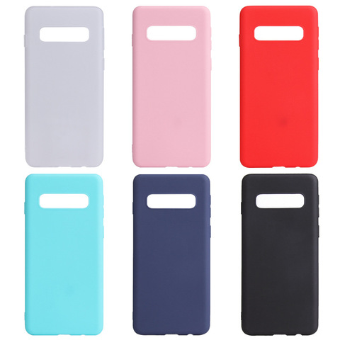 Luxury Silicone back cover For Samsung Galaxy S10 Plus S10E S20 Ultra A30 A50 A40 A70 Note 8 9 S8 S9 Ultra Thin Mattle soft Case ► Photo 1/6