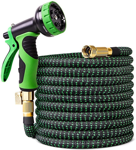 Large Garden Hose Pipe Expandable Flexible Used For High-Pressure Car Wash Magic Hose, Metal Spray Gun, Outdoor Garden Watering ► Photo 1/6