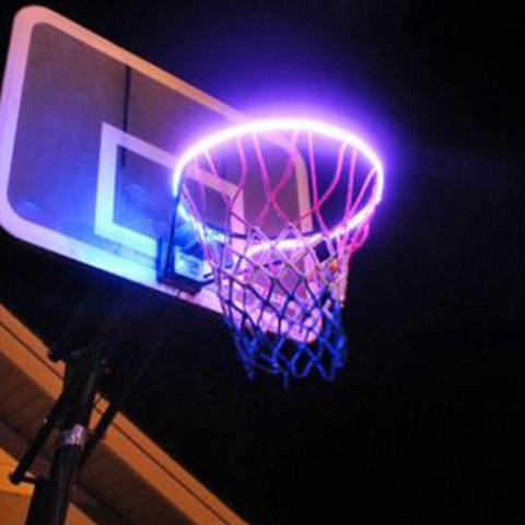 Light up LED Basketball Hoop Light Solar Power Color Changing  Induction Lamp SAL99 ► Photo 1/6