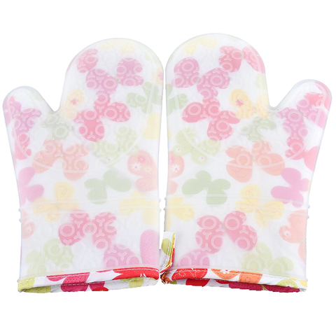 Cotton Oven Mitts, Colorful Printed Heat Resistant Mitts, Heat