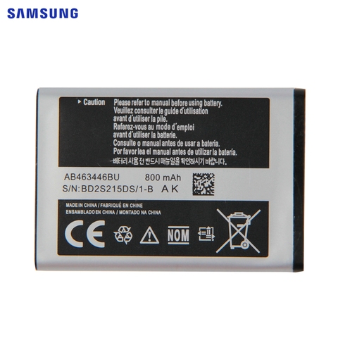 SAMSUNG Original Battery AB463446BU AB043446BC For Samsung M2310 M620 S139 S169 S189 E2330 E500 X508 X520 X208 X160 800mAh ► Photo 1/5