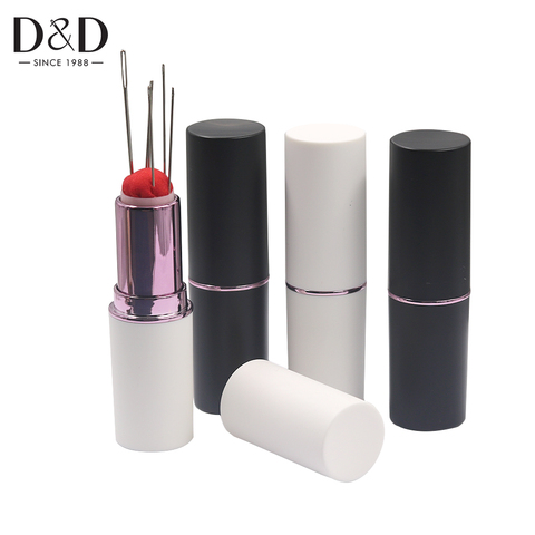 D&D New Lipstick Needle Pin Cushion Retractable Portable Mini Safety Durable Pincushions Pins Holder DIY Needlework Sewing Tools ► Photo 1/6