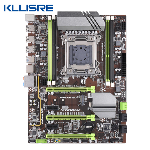 Kllisre X79 motherboard LGA2011 ATX USB3.0 SATA3 PCI-E NVME M.2 SSD support REG ECC memory and Xeon E5 processor ► Photo 1/6