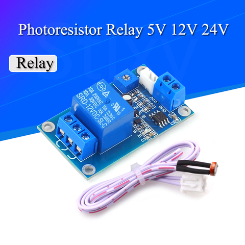 XH-M131 DC 5V / 12V 24V Light Control Switch Photoresistor Relay Module Detection Sensor 10A brightness Automatic Control Module ► Photo 1/3