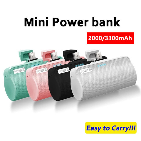 ZKFYS 3000mAh Mini Power Bank For iPhone Xiaomi HUAWEI Samsung External Battery Powerbank Pack Travel Charger Portable Poverbank ► Photo 1/6