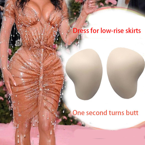 1pair Silicone Sponge Hip Pads Buttocks Booster Artifact Cheongsam Hip Pad Buttocks Fake Ass Enhancer Crossdresser Butt Lifter ► Photo 1/6