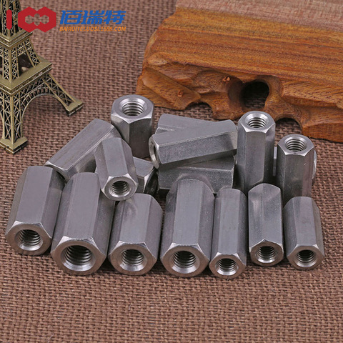 GB56304 stainless steel extension and thickening nut, hexagon connection nut, connection nut M5-M8 5PCS ► Photo 1/6