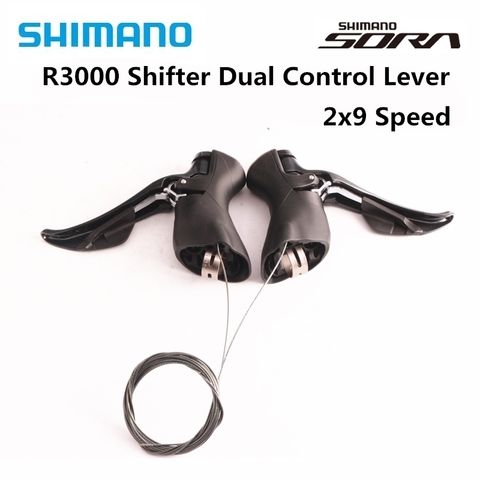 SHIMANO SORA ST R3000 Dual Control Lever 2x9 3x9 Speed ST R3000 Derailleur Road BIKE R3000 Shifter 18 speed ► Photo 1/6