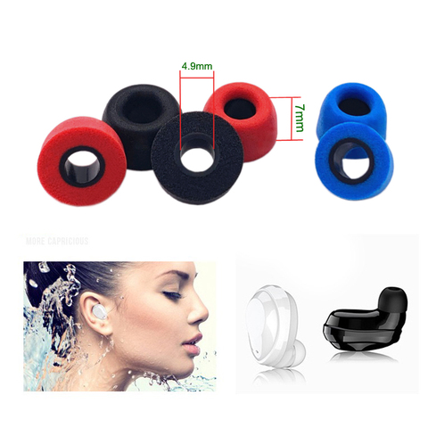 2pcs ANJIRUI ear pads 4.9mm M height 7mm applies for TWS memory cotton earplugs QCY T1/T5 headset noise isolation ear cotton ► Photo 1/6