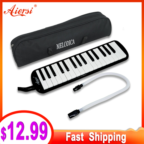 Aiersi 32 Key Melodica Piano Melodic Keyboard Instrument musical gifts with Carrying Bag Strap Mouthpiece ► Photo 1/6