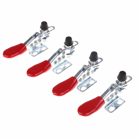 4 pcs/lot 60 Lbs/27kg Toggle Clamp Gh-201 Horizontal Hold Quick Hand Tool Clips Wholesale ► Photo 1/6