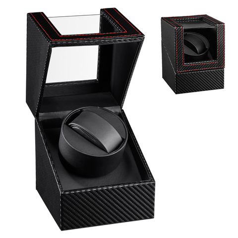 EU/US/AU/UK Plug New  Single Automatic Mechanical Watch Winder Holder Display Motor Shaker Jewelry Storage Box Winding ► Photo 1/6