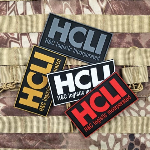 XICC H&C Logistic Incorporated HCLI PVC Velcro Patches Soft Rubber Tactical Armband Outdoor Package Clothing Decoration Stickers ► Photo 1/5