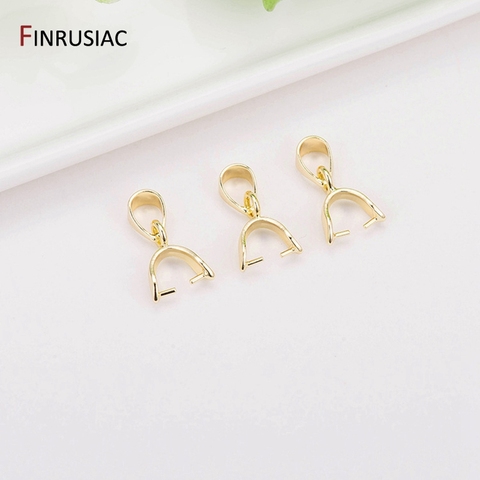 Jewelry Making Supplies Pendant Clasps Hook Bail Clips Connectors For Jewelry Making DIY Necklace Pendants Clasp ► Photo 1/6