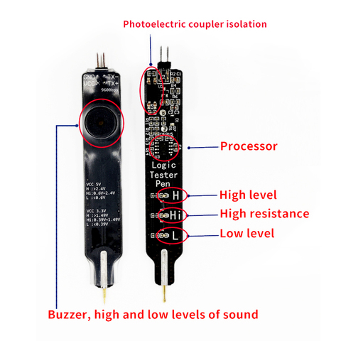 NEW Logic Tester Pen Level Tester 5V 3.3V Digital Circuit Debugger Convenient and Quick Learning Board Necessary Tools ► Photo 1/4