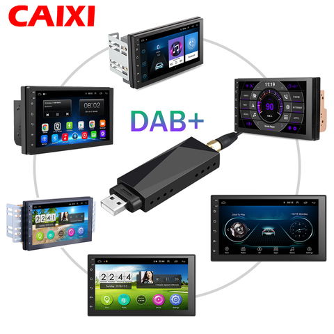 USB Car DAB + Digital Radio Tuner Receiver for Car Android Player Car DVD  Digital Audio Broadcast USB Player Tuner for Europe ► Photo 1/4