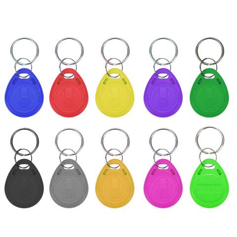 100pcs RFID Tag 125KHz Proximity EM4100 ID Keyfob TK4100 Key Fob Tags Access Control Smart Token Ring Chip Free Shipping ► Photo 1/6