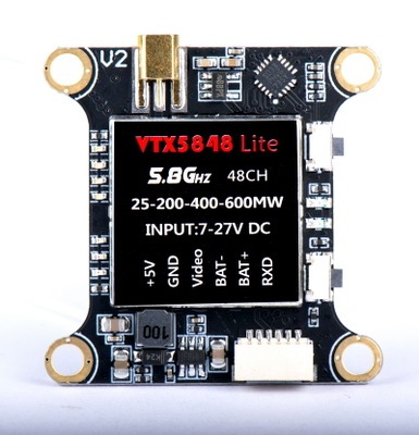 VTX5848 LITE 48CH 5.8G 25/100/200/400/600mW Switchable VTX Video Transmitter Module OSD Control For FPV ► Photo 1/5