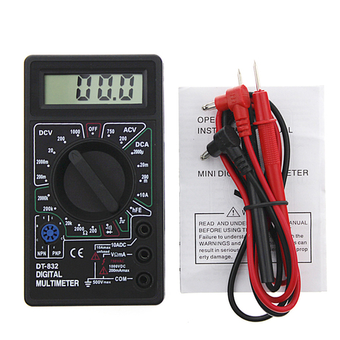 Professional DT832 Digital Multimeter LCD DC AC Voltmeter Ammeter Ohm Tester ► Photo 1/1
