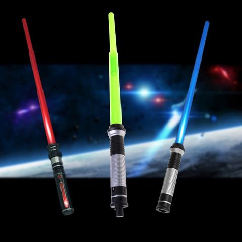 New Telescopic Lightsaber Toys Flashing Sword Cosplay Luminous Music Star Lasr Toy Swords Kids Toy Boys Gift ► Photo 1/6