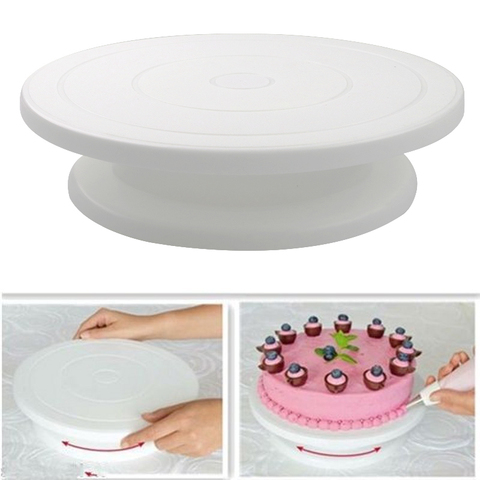 10 Inch Cake Turntable Rotating Anti-skid Round Cake Stand Cake Decorating Tools Cake Rotary Table Kitchen DIY Pan Baking Tools ► Photo 1/6
