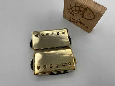 Korea made LP guitar Jazz guitar pickups Golden cover Humbucker 2 pieces one sets LPC210 ibz ORIGINAL ► Photo 1/6