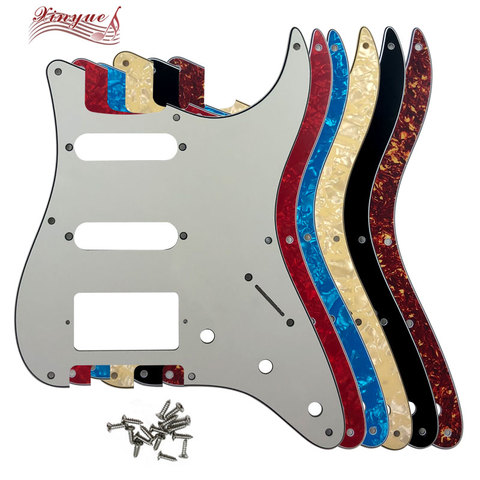 Pleroo Guitar Parts - For US 57' 8 mounting Screw Hole Standard St Hss strat Guitar pickguard multiple colour ► Photo 1/6