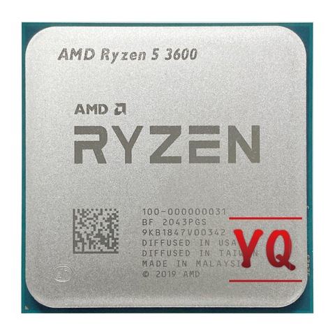 AMD Ryzen 5 3600 R5 3600 3.6 GHz Six-Core Twelve-Thread CPU Processor 7NM 65W L3=32M 100-000000031 Socket AM4 ► Photo 1/2