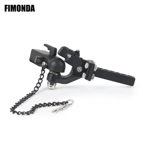 FIMONDA Metal Adjustable Trailer Hitch Mount for 1/10 RC Crawler Traxxas TRX4 Axial SCX10 90046 Redcat GEN 8 Scout II CC01 TF2 ► Photo 1/6