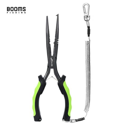 Booms Fishing F03 Fisherman's Fishing Pliers 23cm Long Nose Hook Remover Tools Stainless Steel Gripper Line Cutter Scissors ► Photo 1/6