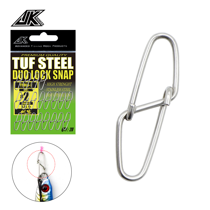 Fishing Rolling Swivel With Duolock Snap Stainless Steel Carp